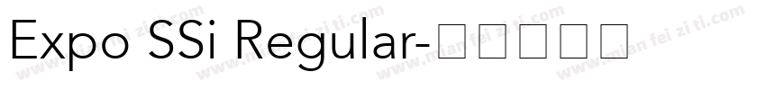 Expo SSi Regular字体转换
